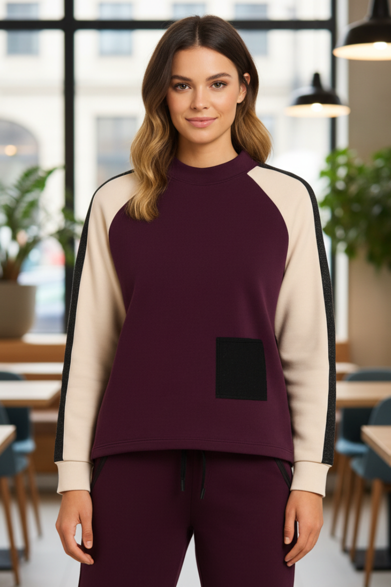 Orly 262106 Wine Purple Sports Luxe Embellished Top