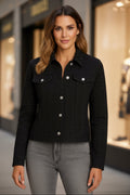 Orly 262165 Black Jewel Stretch Denim Jacket