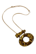Dante NL5505 Metallic Shell Pendant Necklace