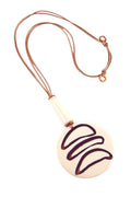 Dante NL5639 Cream & Brown Pendant Necklace