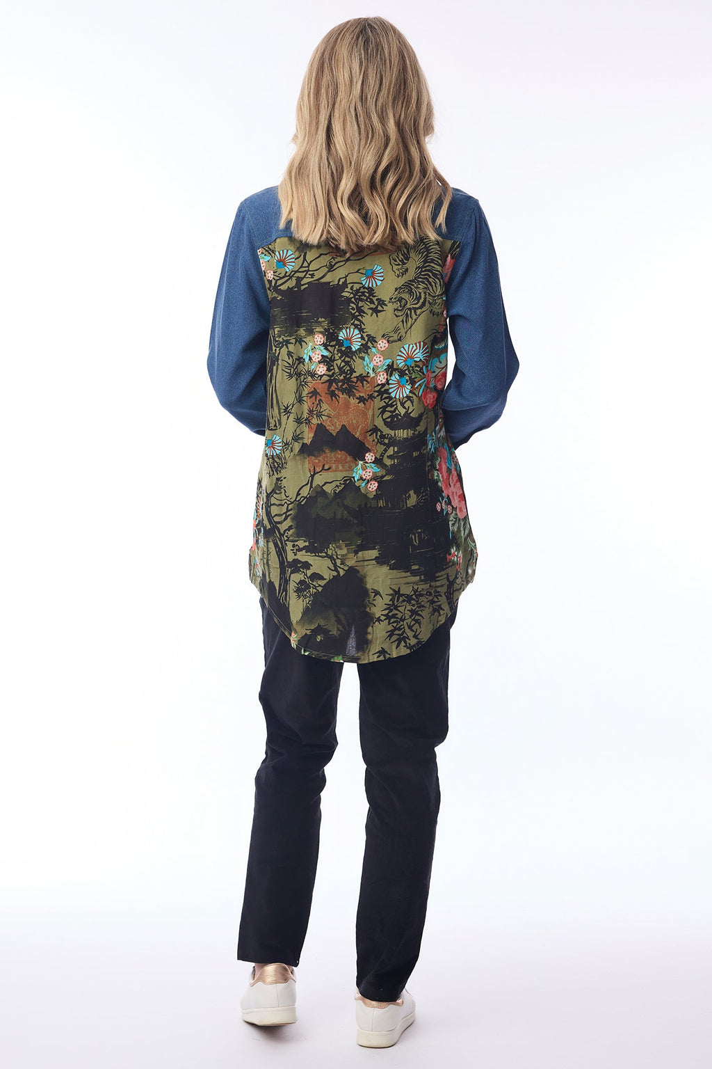 Orientique 62808 Keqioa Print Long Shirt