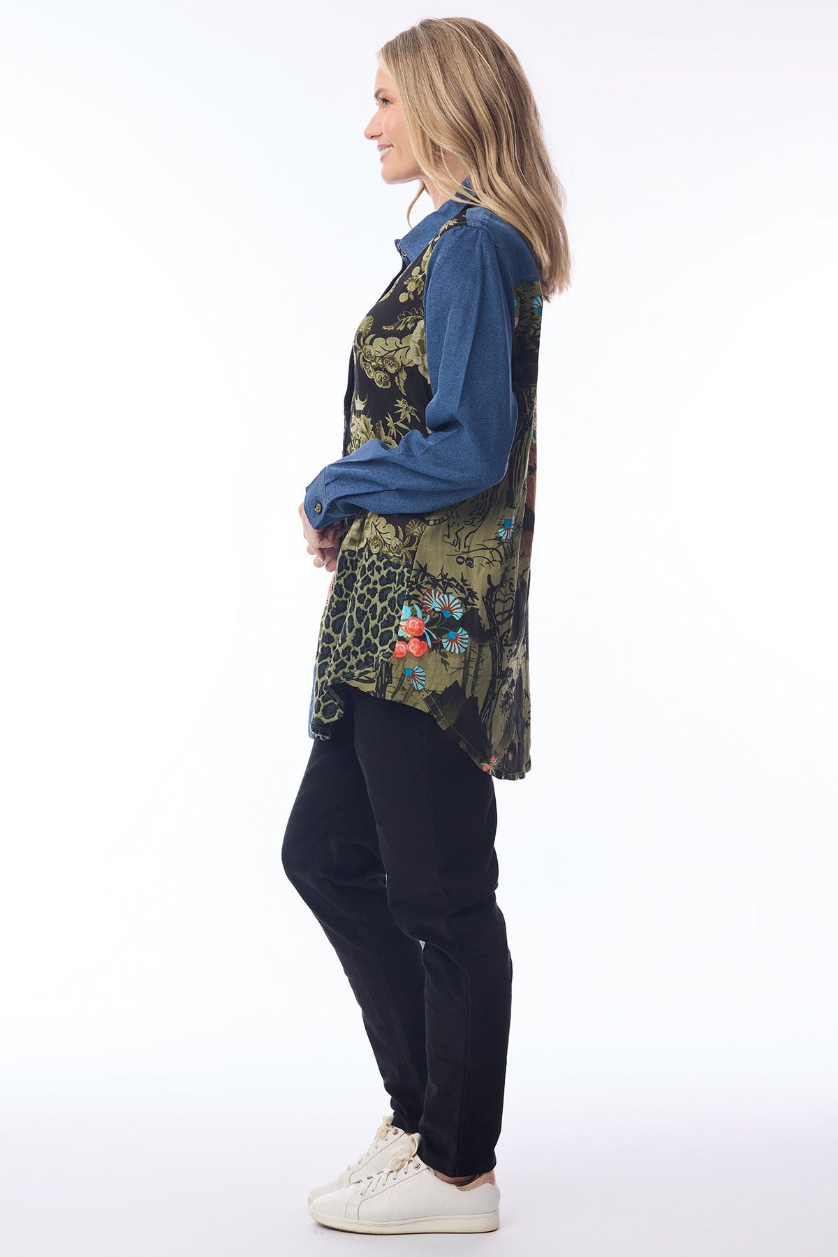 Orientique 62808 Keqioa Print Long Shirt
