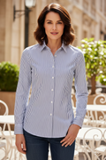 Alice Collins Kim White/Navy Striped Shirt 037A320
