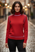 Alice Collins Tanya Ruby Red Jumper 037A118