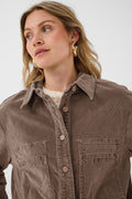 Cream Clothing CRBrady Brown Lentil Corduroy Shirt Jacket 10615340 171409