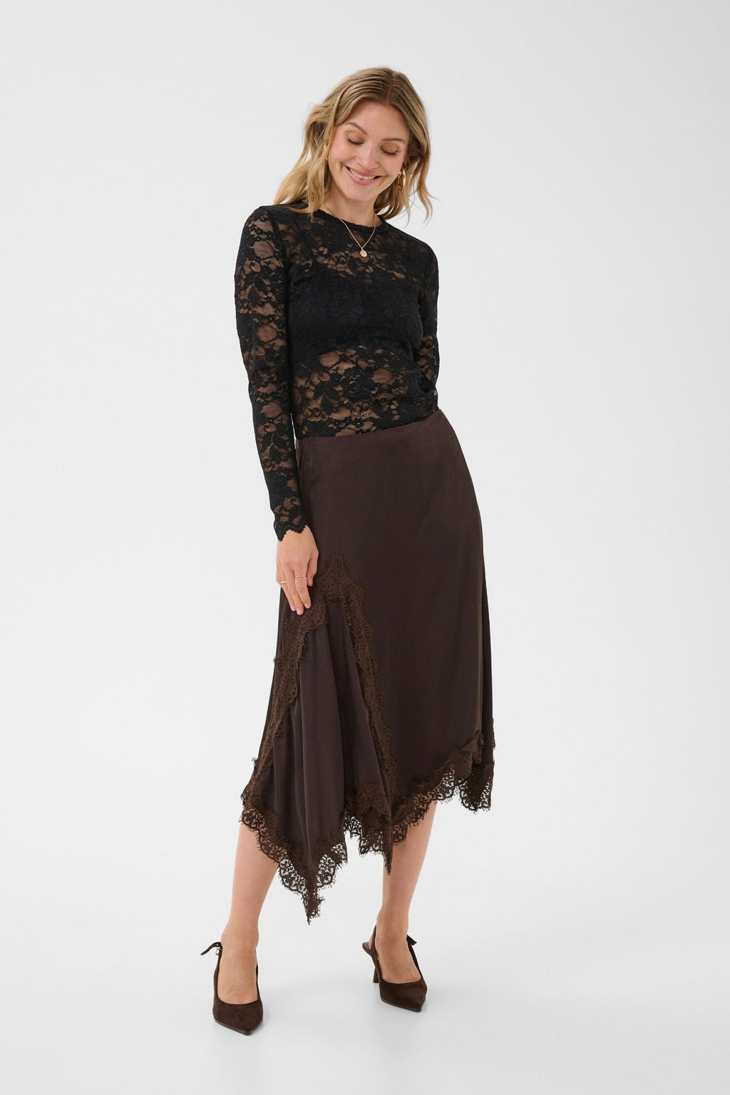 Cream Clothing CRConfir Java Brown Skirt 10615351 191016