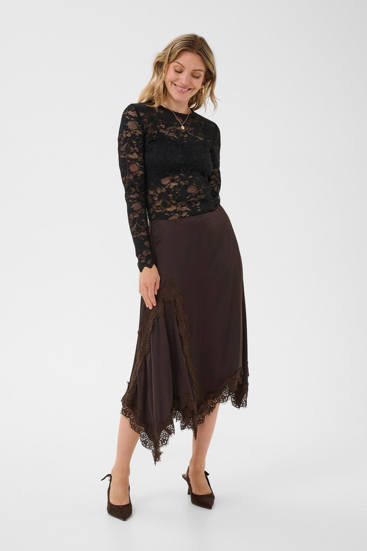 Cream Clothing CRConfir Java Brown Skirt 10615351 191016