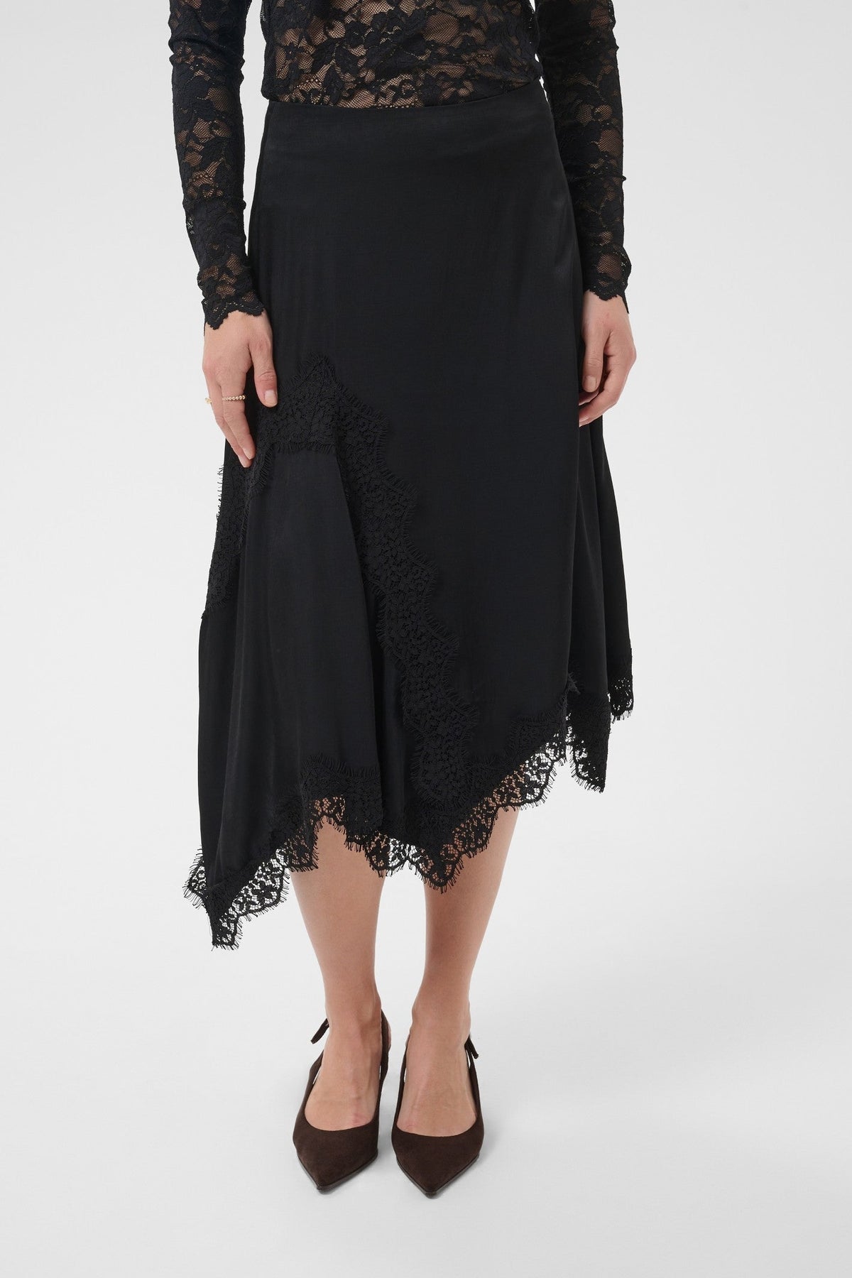 Cream Clothing CRConfir Pitch Black Skirt 10615351 100120