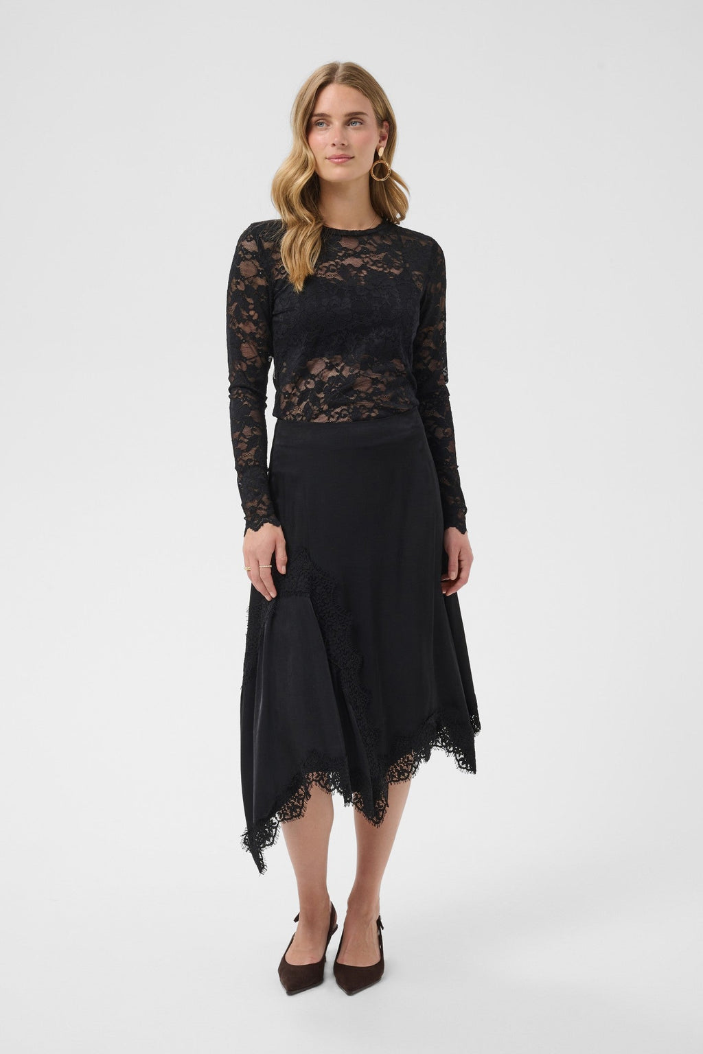 Cream Clothing CRConfir Pitch Black Skirt 10615351 100120