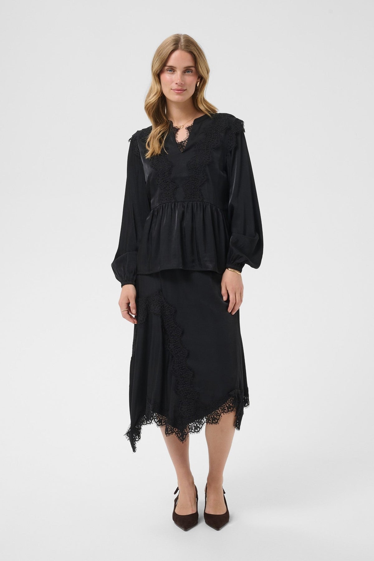 Cream Clothing CRConfir Pitch Black Skirt 10615351 100120