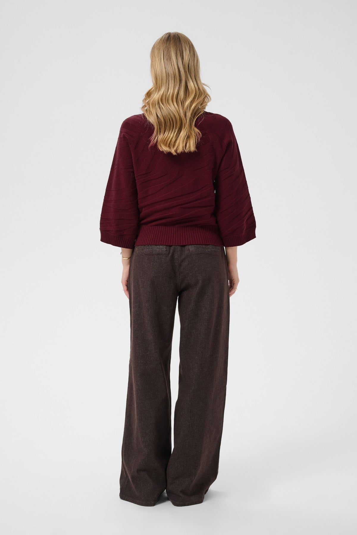 Cream Clothing CRDela Cabernet Red Jumper 10615364 191724