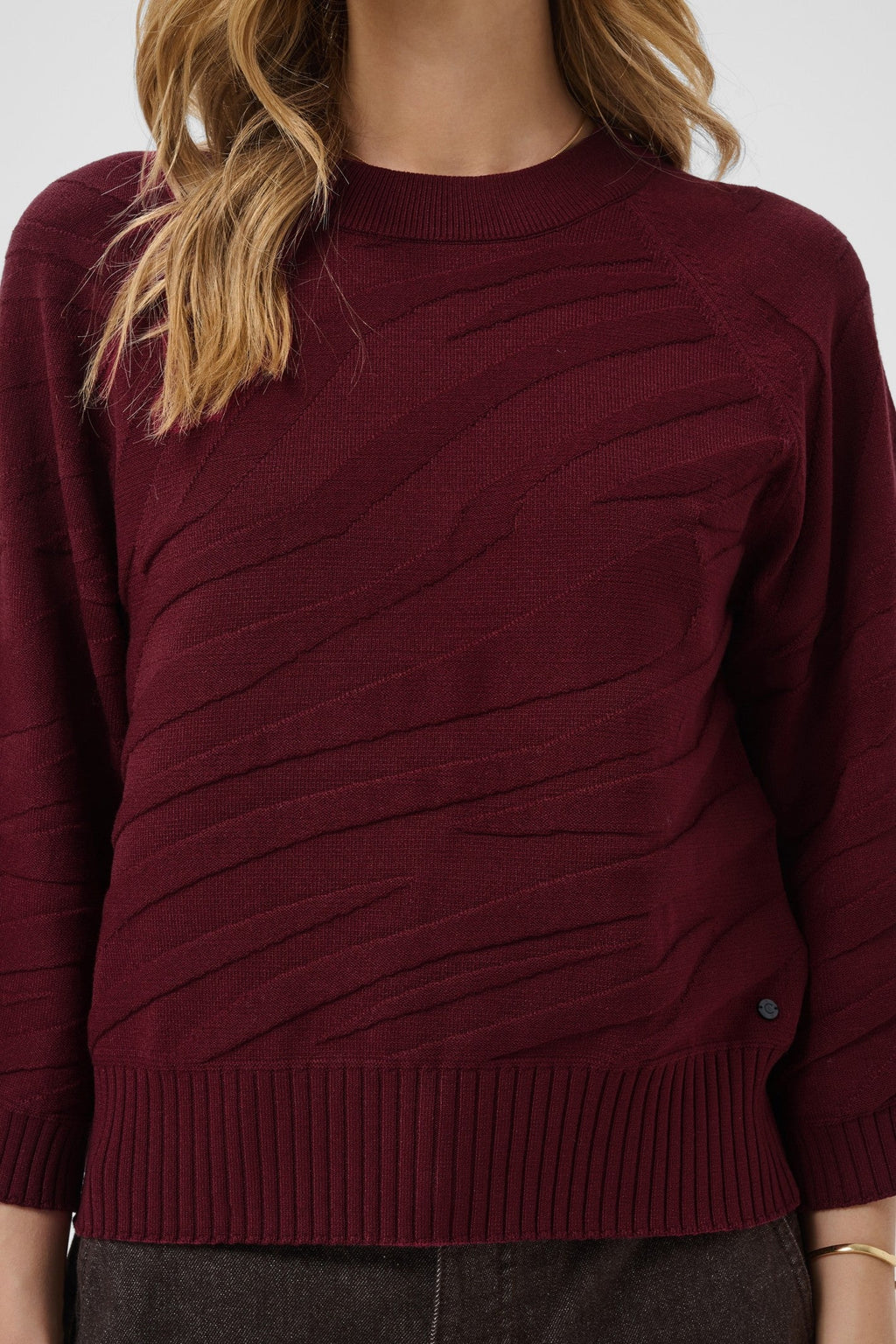 Cream Clothing CRDela Cabernet Red Jumper 10615364 191724