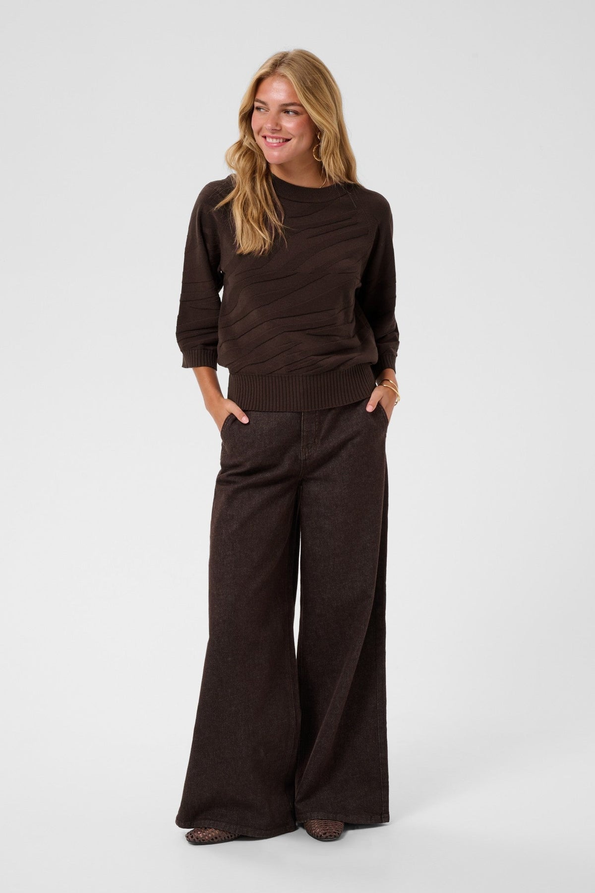 Cream Clothing CRDela Java Brown Jumper 10615364 191016