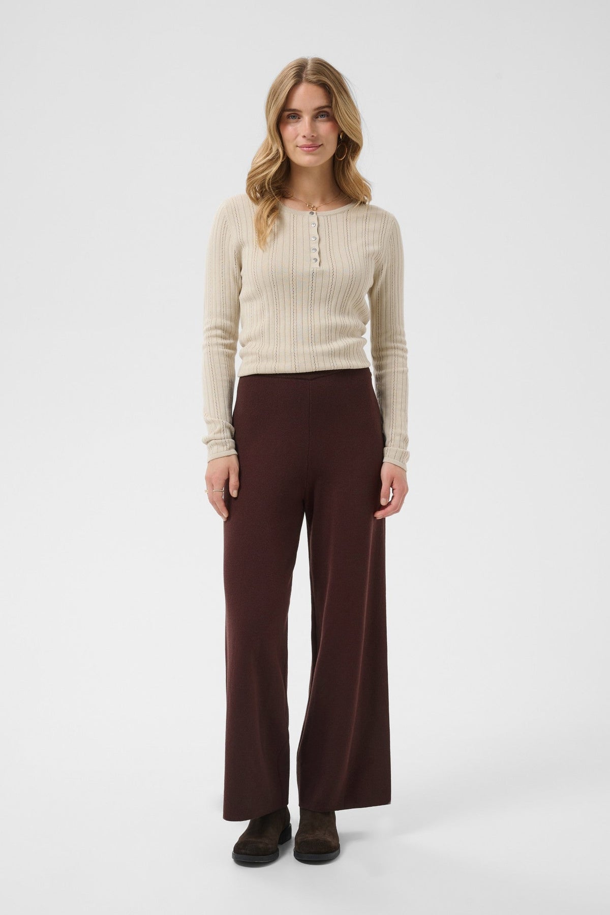Cream Clothing CRDela Java Brown Trousers 10615501 191016