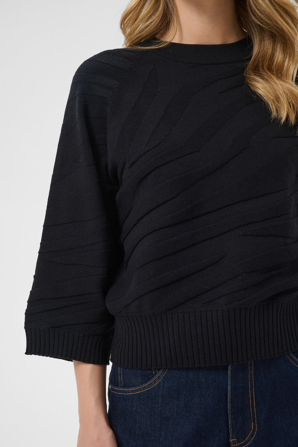 Cream Clothing CRDela Pitch Black Jumper 10615364 100120