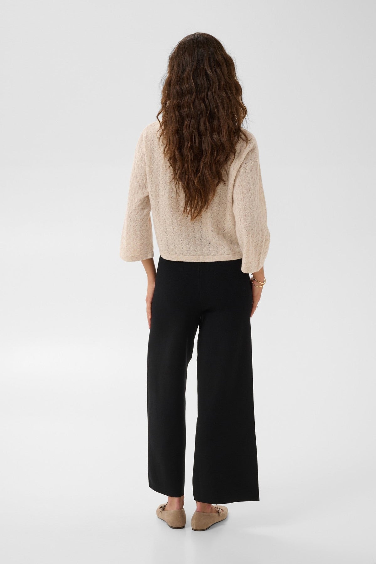 Cream Clothing CRDela Pitch Black Trousers 10615501 100120