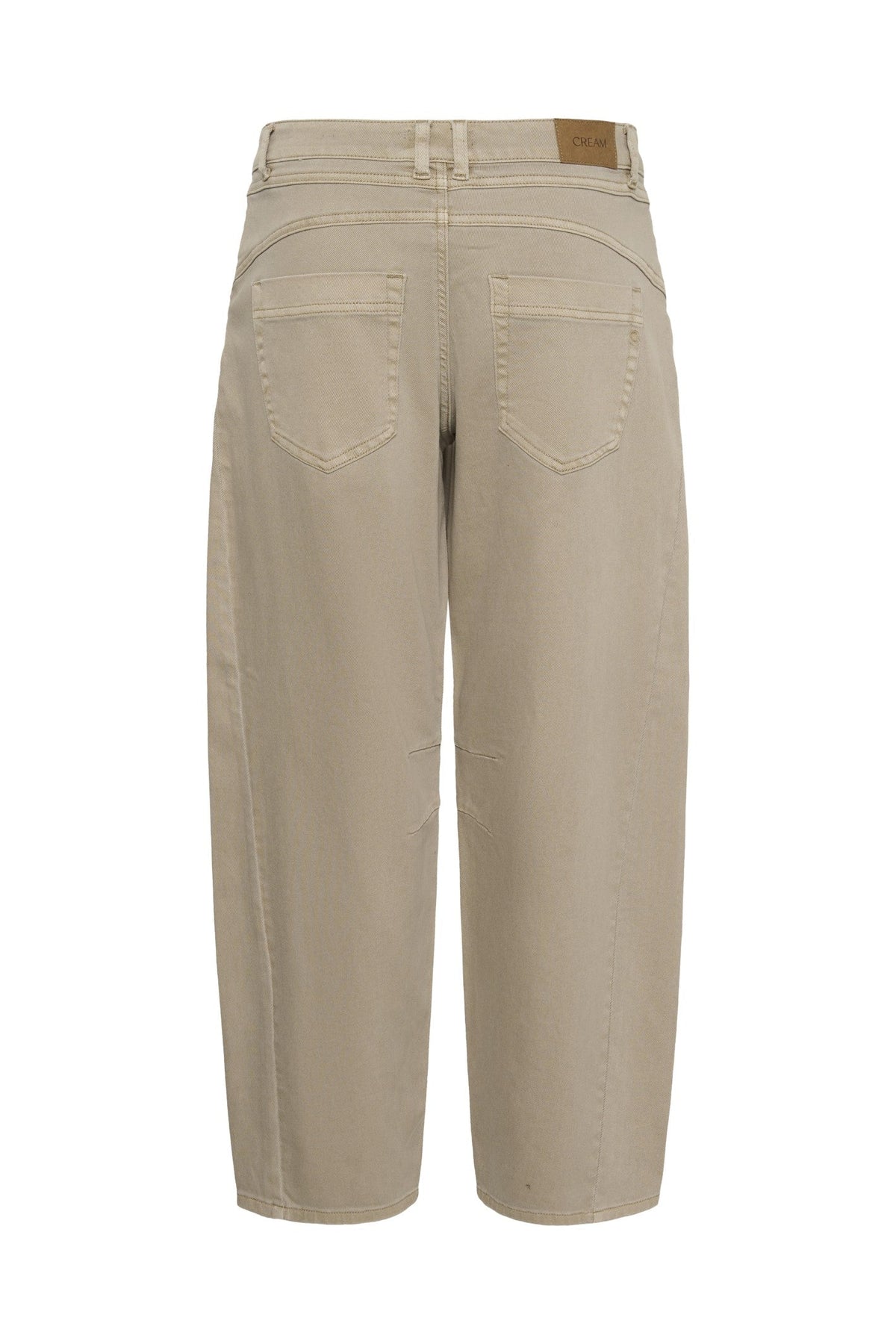 Cream Clothing CRDjuli Cobblestone Wash Beige Relaxed Fit Barrel Jeans 10615293 1000029