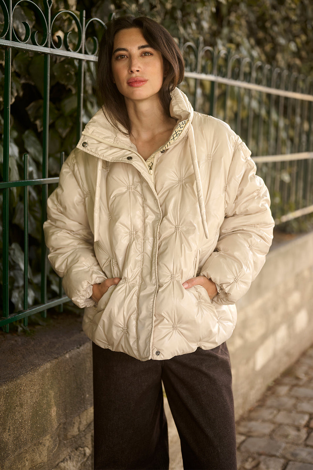 Cream Clothing CRDrakie Oatmeal Padded Jacket