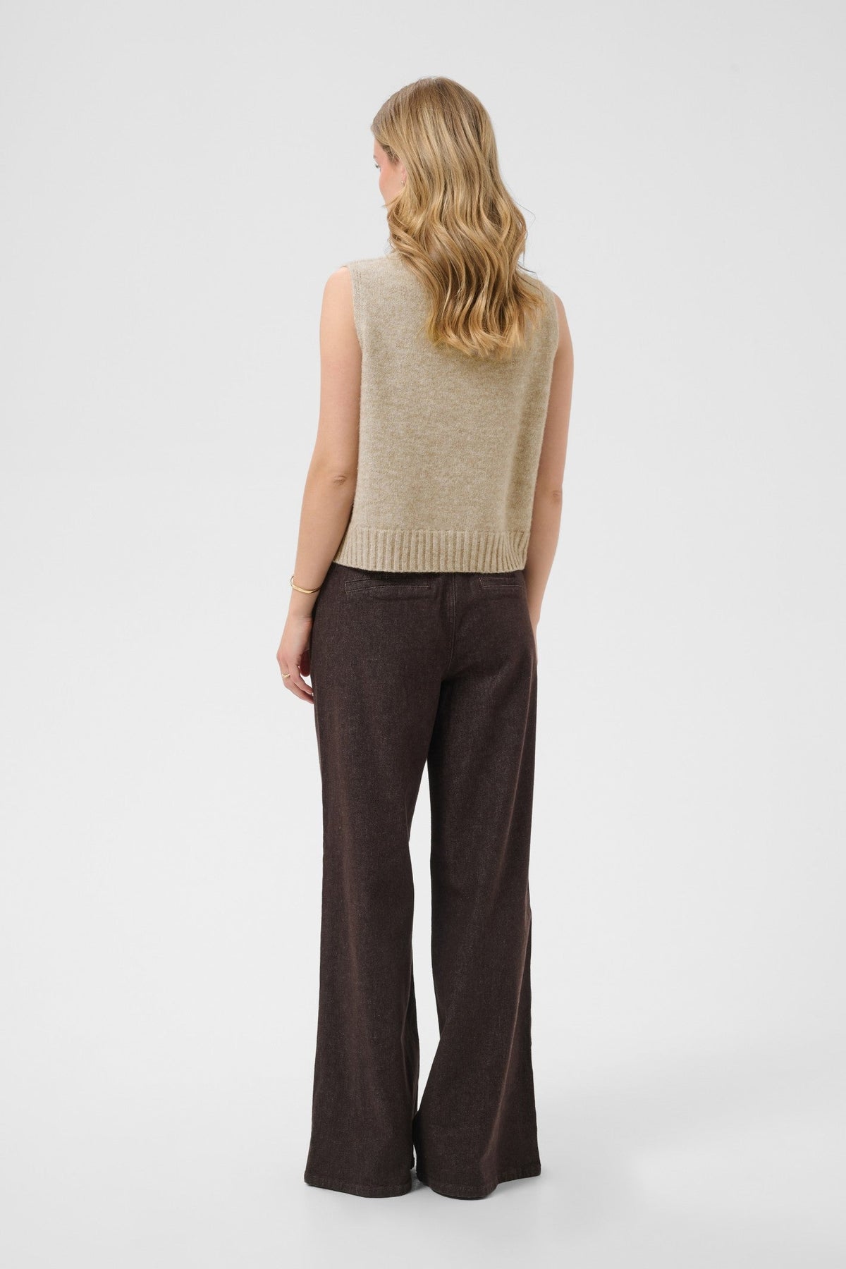 Cream Clothing CRElsie Light Brown Lentil Melange Jumper 10615533 1000060