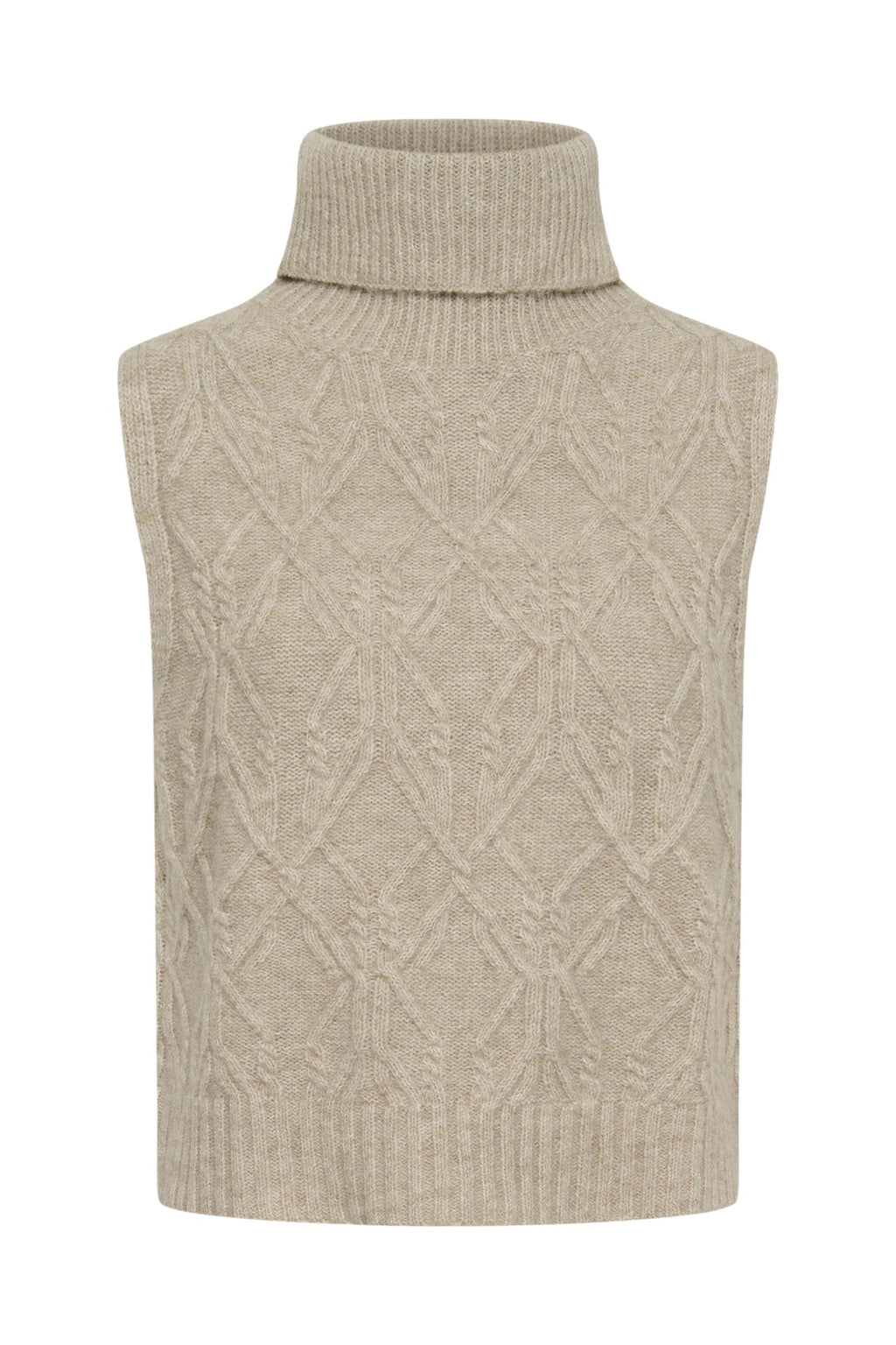 Cream Clothing CRElsie Light Brown Lentil Melange Jumper 10615533 1000060