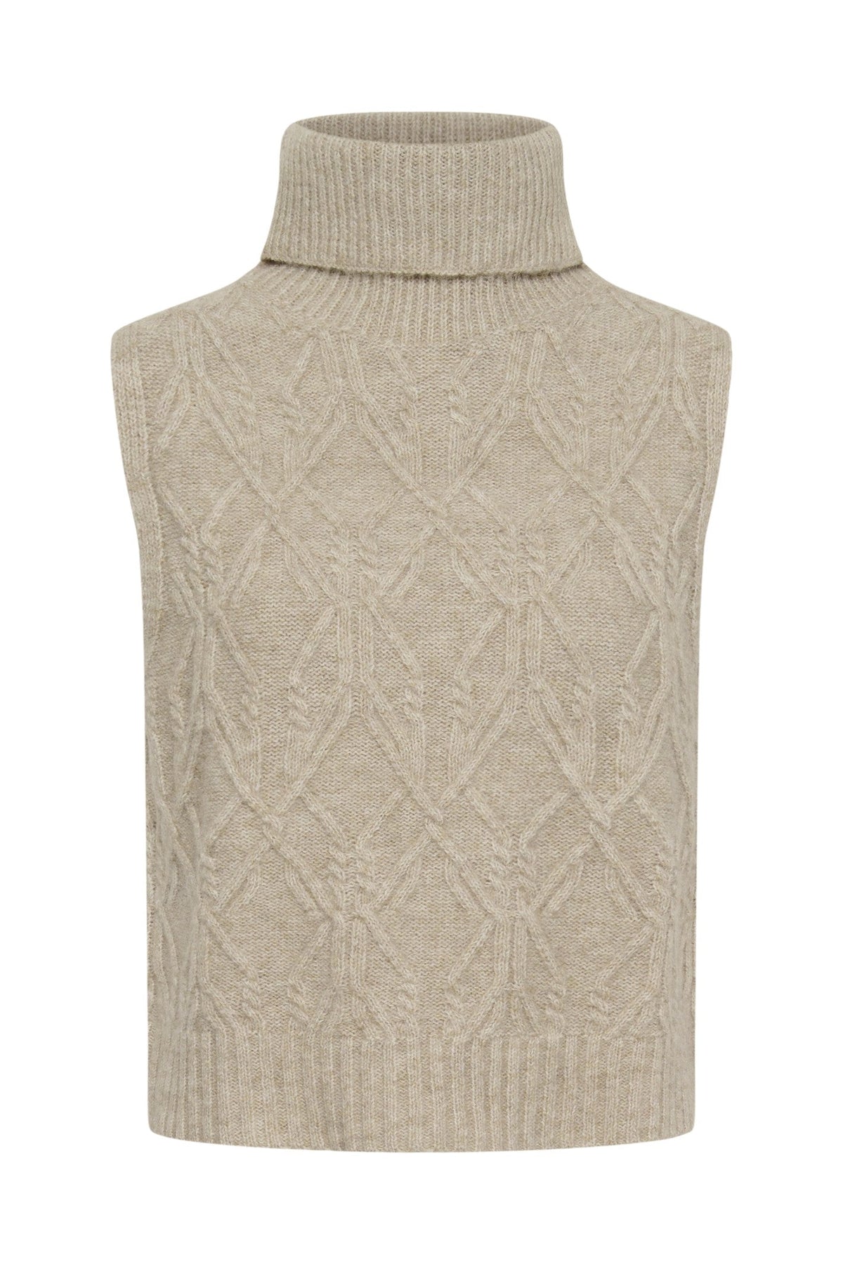 Cream Clothing CRElsie Light Brown Lentil Melange Jumper 10615533 1000060