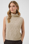 Cream Clothing CRElsie Light Brown Lentil Melange Jumper 10615533 1000060