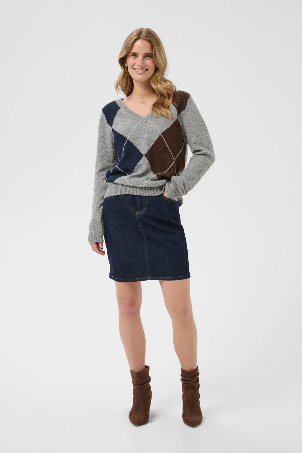 Cream Clothing CRHope Grey Melange Jumper 10615298 100391