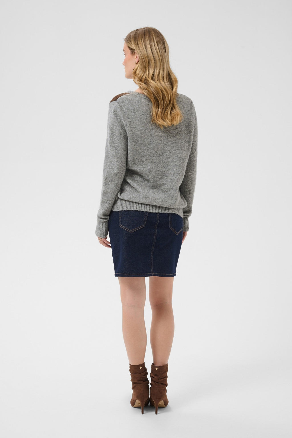 Cream Clothing CRHope Grey Melange Jumper 10615298 100391