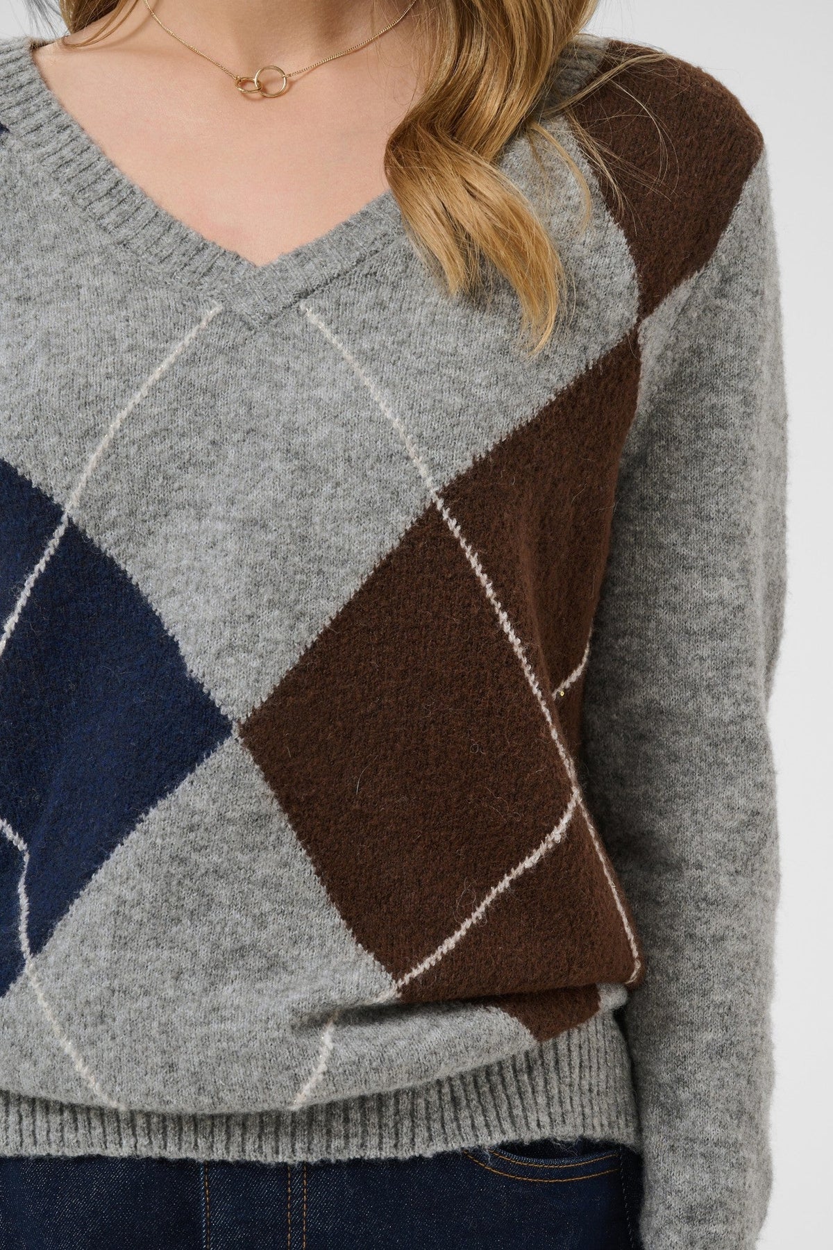Cream Clothing CRHope Grey Melange Jumper 10615298 100391