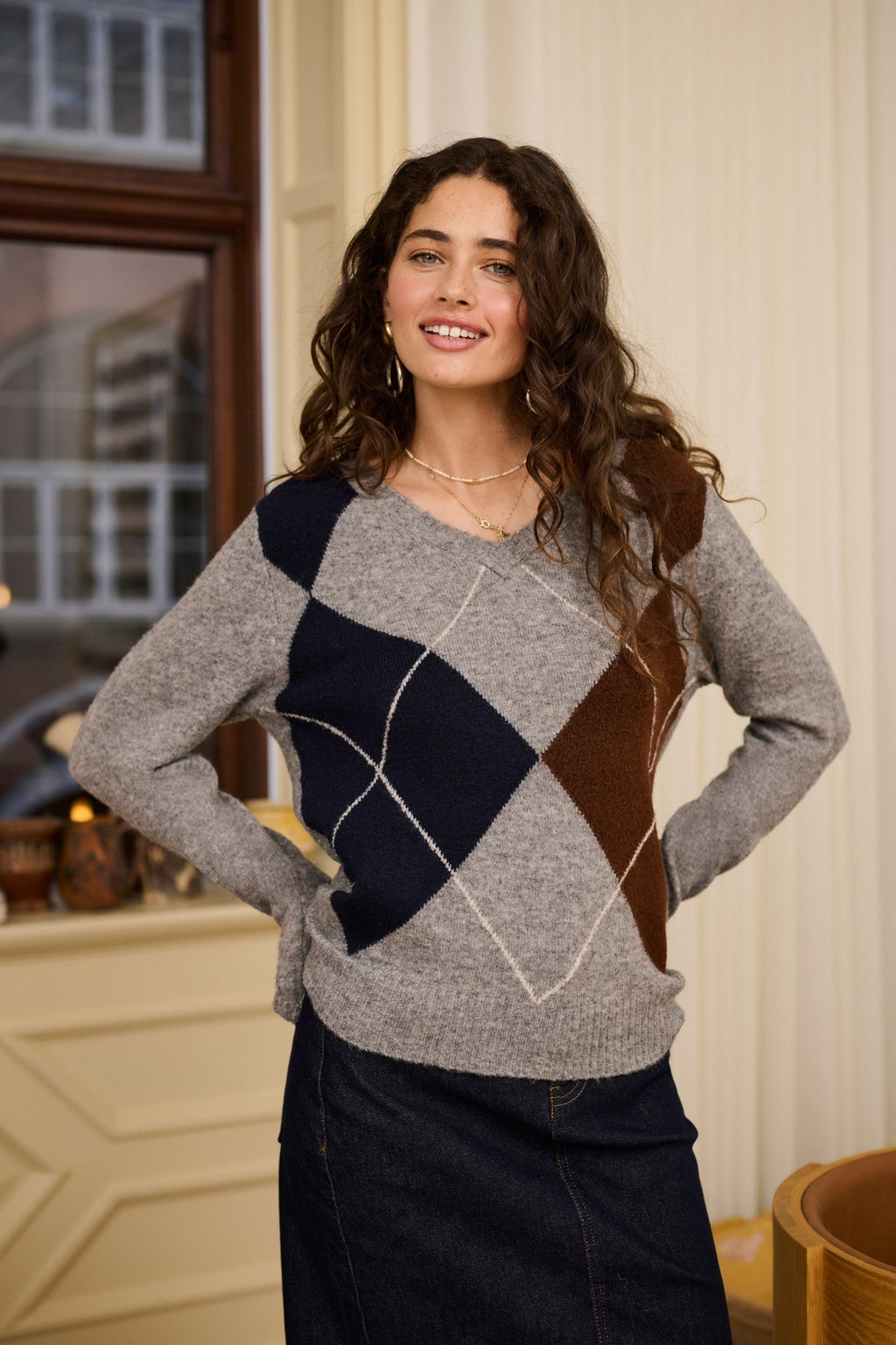 Cream Clothing CRHope Grey Melange Jumper 10615298 100391