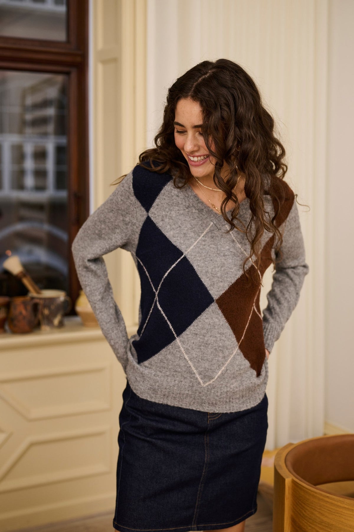 Cream Clothing CRHope Grey Melange Jumper 10615298 100391