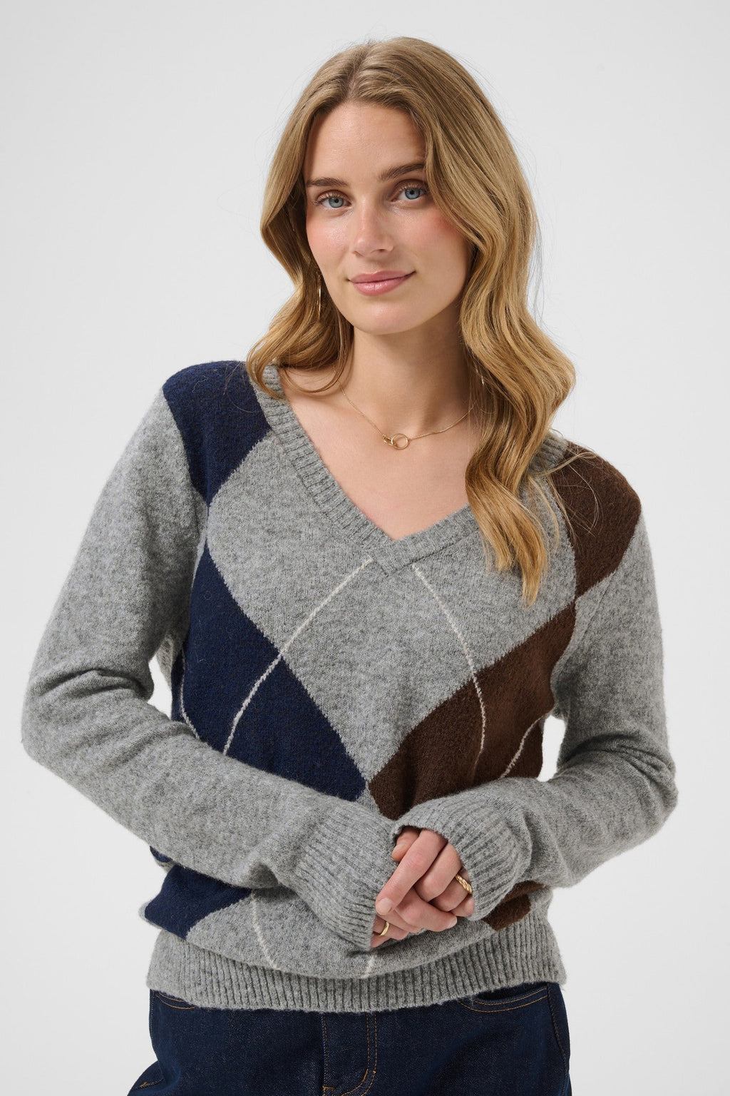 Cream Clothing CRHope Grey Melange Jumper 10615298 100391