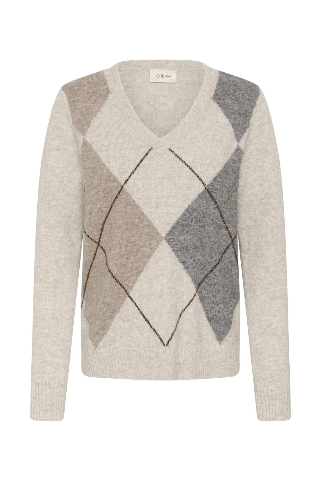 Cream Clothing CRHope Oatmeal Melange Multicolour Jumper 10615298 1304011