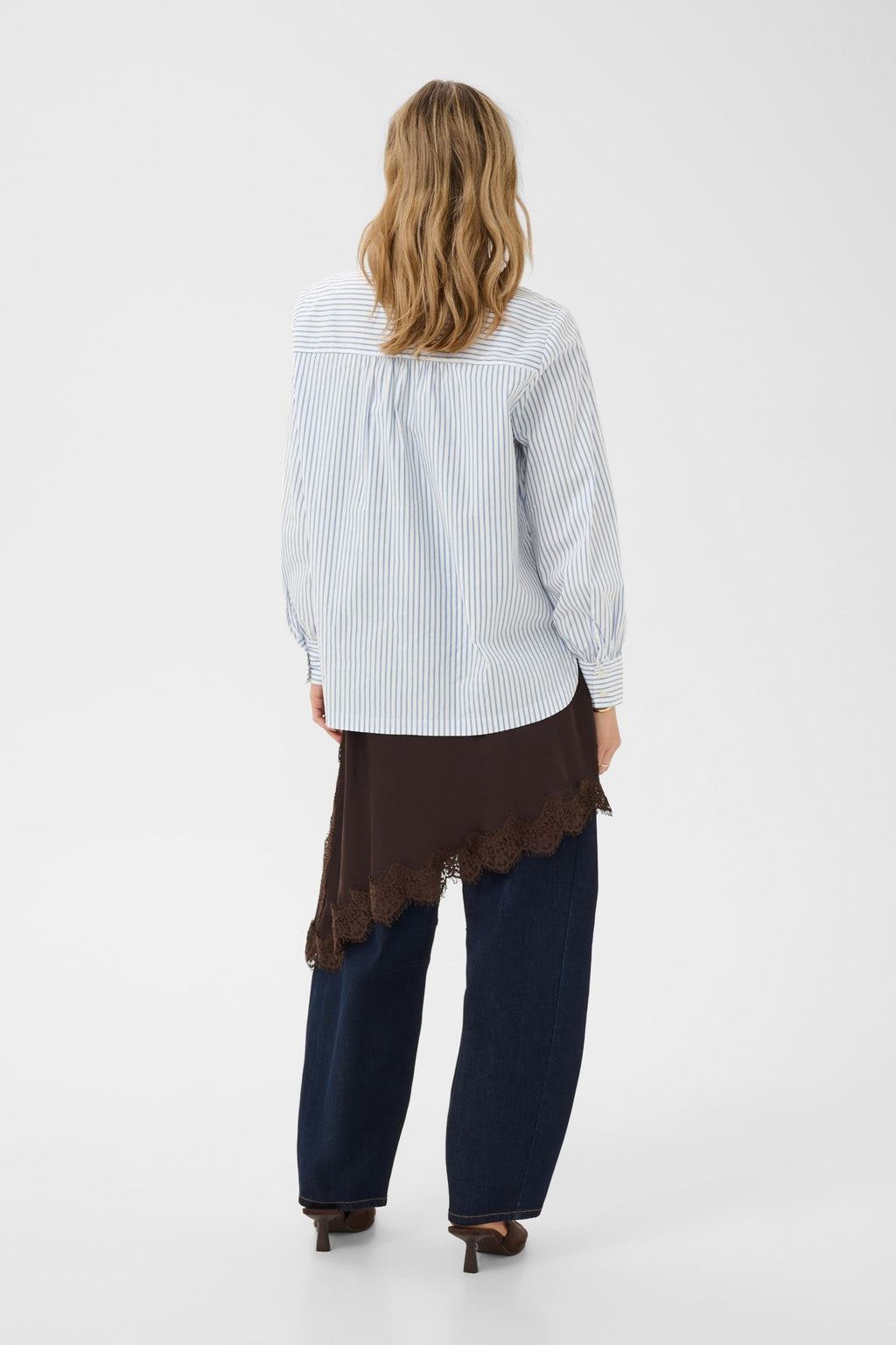 Cream Clothing CRMira Air Blue Stripe Shirt 10615320 109907
