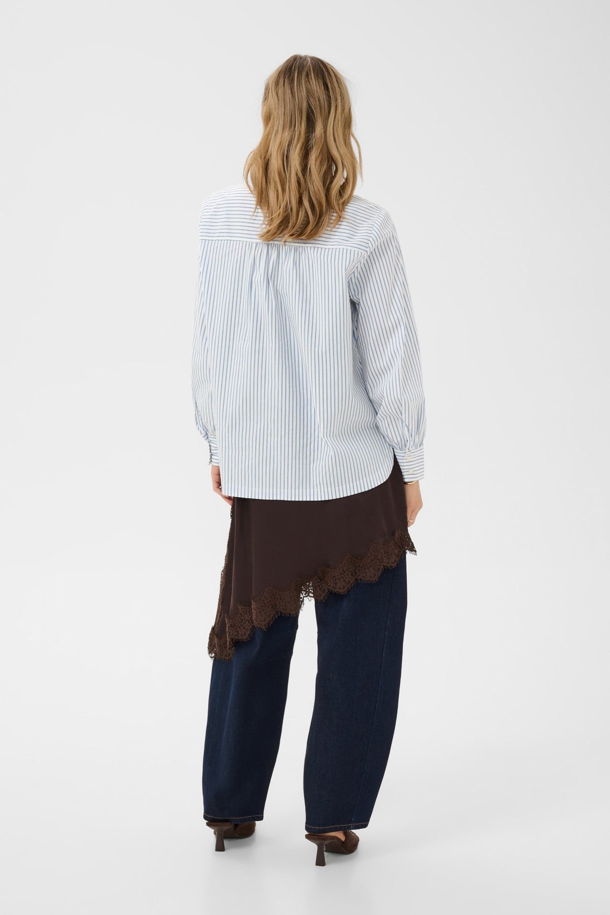 Cream Clothing CRMira Air Blue Stripe Shirt 10615320 109907