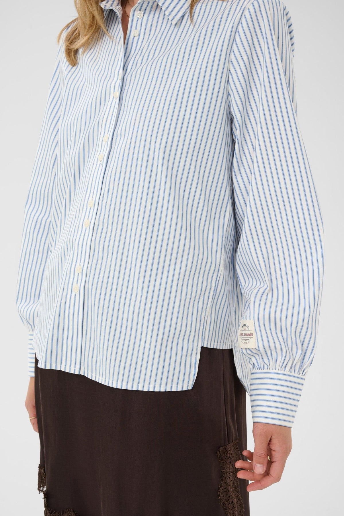 Cream Clothing CRMira Air Blue Stripe Shirt 10615320 109907