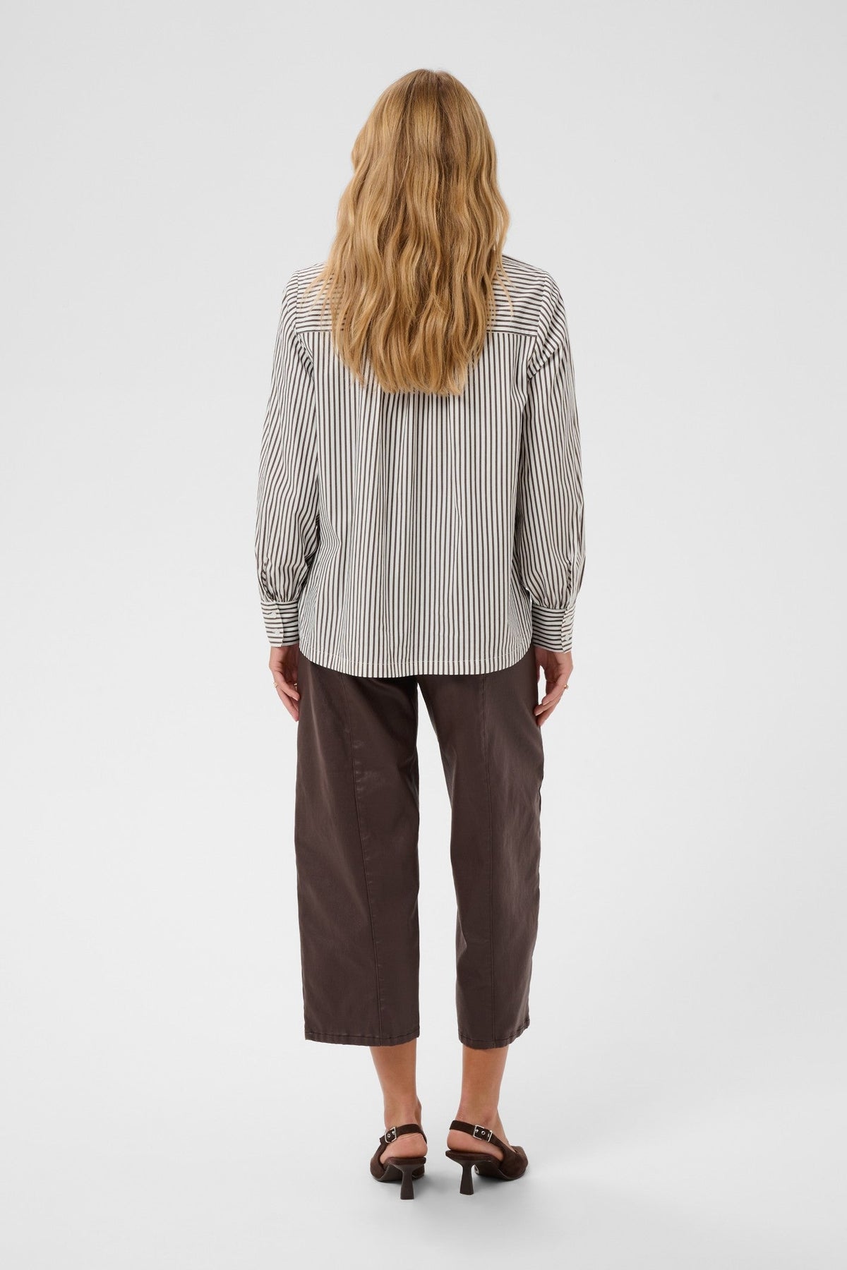 Cream Clothing CRMira Java Brown Stripe Shirt 10615320 1000264