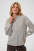 Cream Clothing CRMira Java Brown Stripe Shirt 10615320 1000264