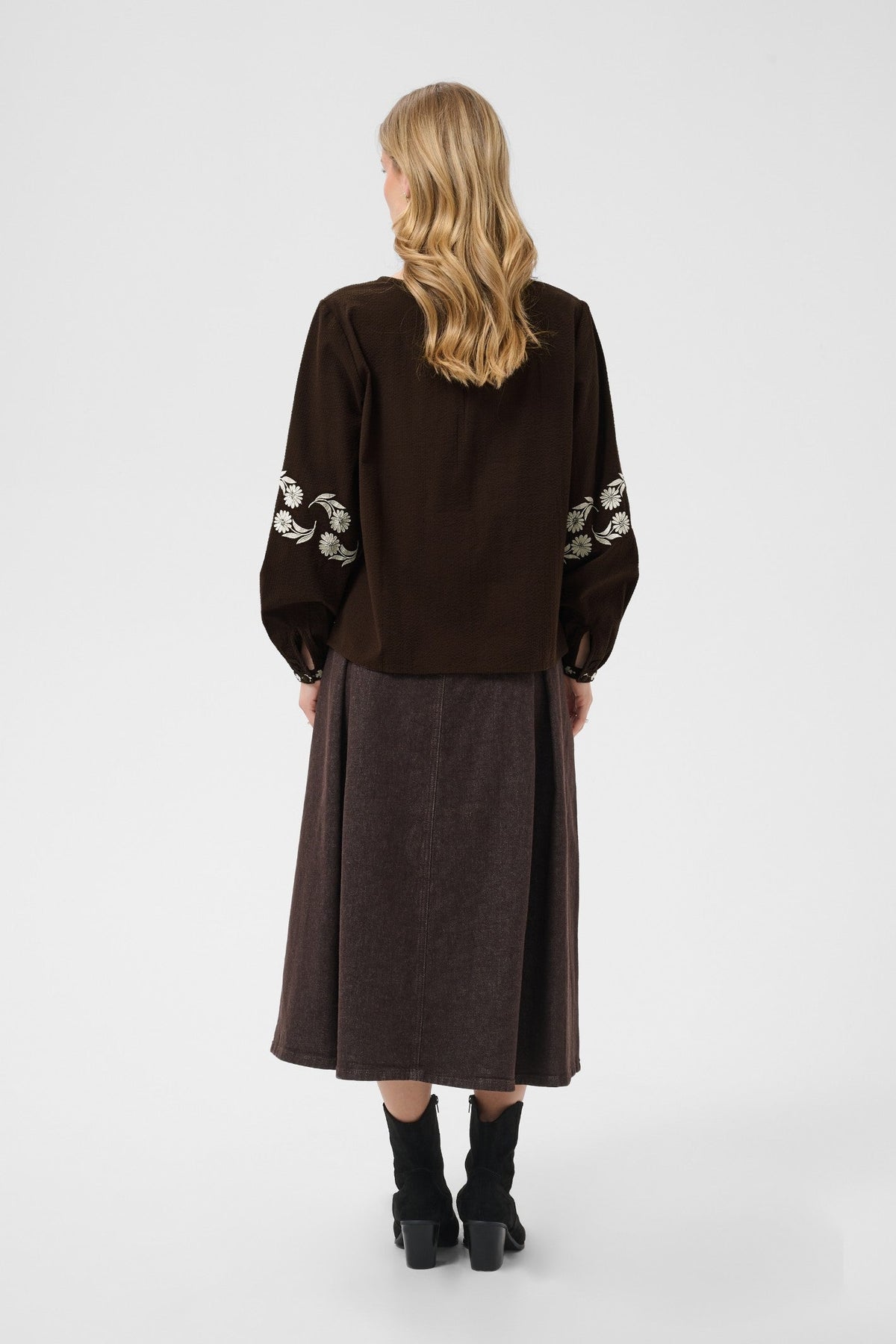 Cream Clothing CRPatulie Java Brown Blouse 10615336 191016