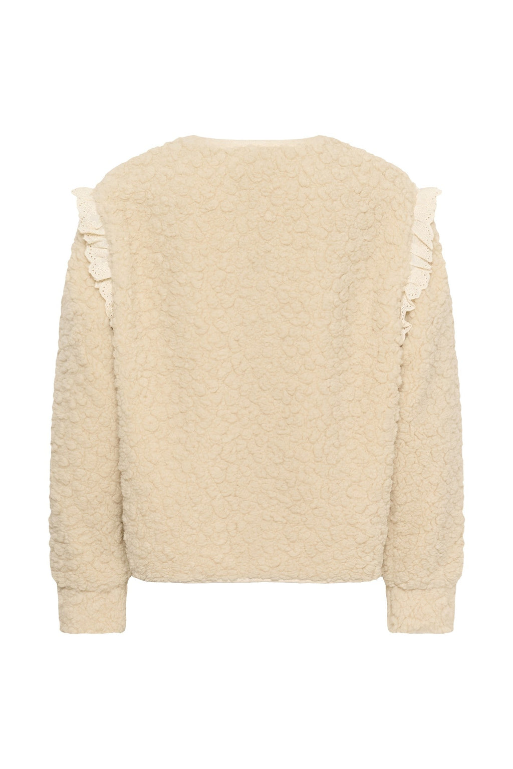 Cream Clothing CRRana Oatmeal Beige Lace Teddy Jacket 10615559 130401