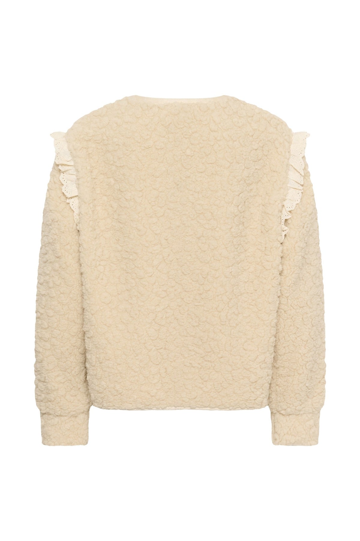 Cream Clothing CRRana Oatmeal Beige Lace Teddy Jacket 10615559 130401