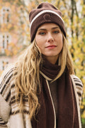 Esqualo 07551 Cacao Brown & Cream Knitted Hat