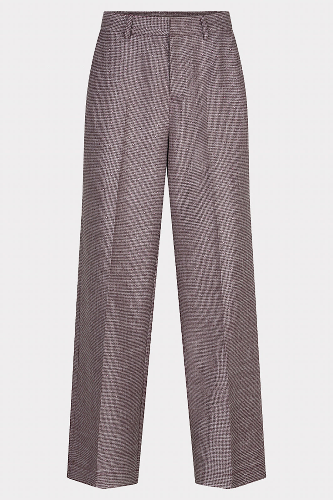 Esqualo 10525 Merlot Houndstooth Trousers