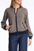 Leo & Ugo AH292 Navy Zip Up Cardigan