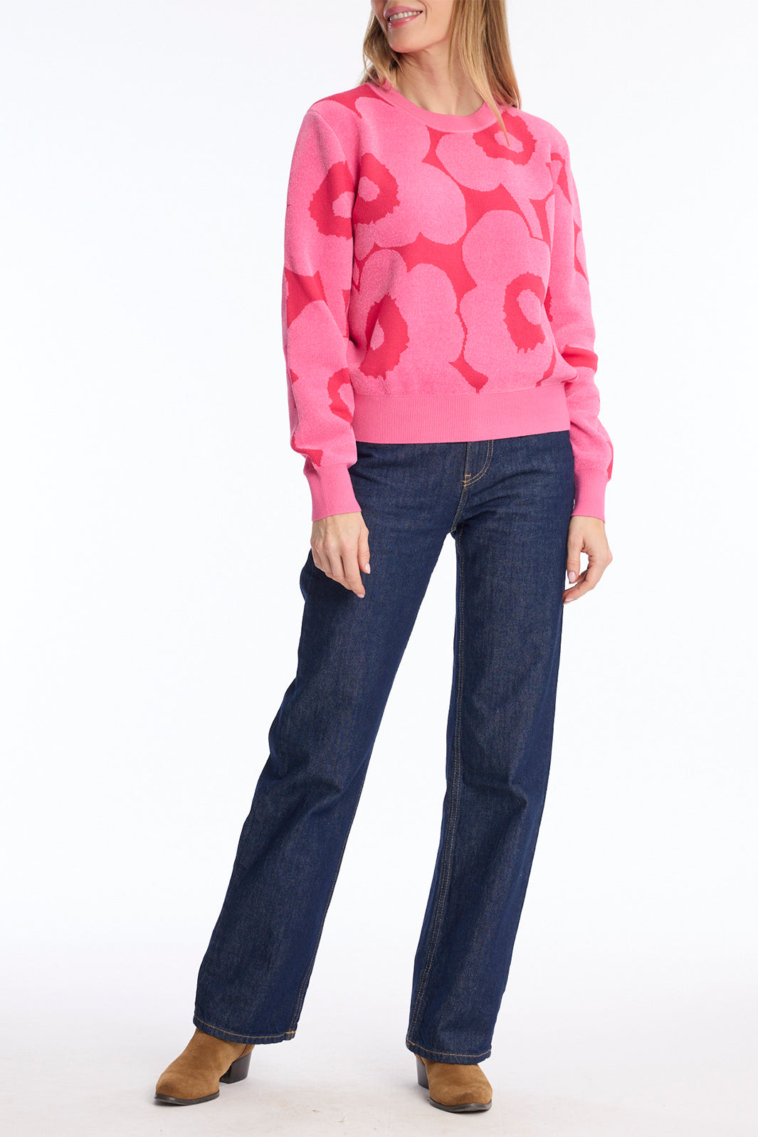 Leo & Ugo CH776 Pink Floral Jumper
