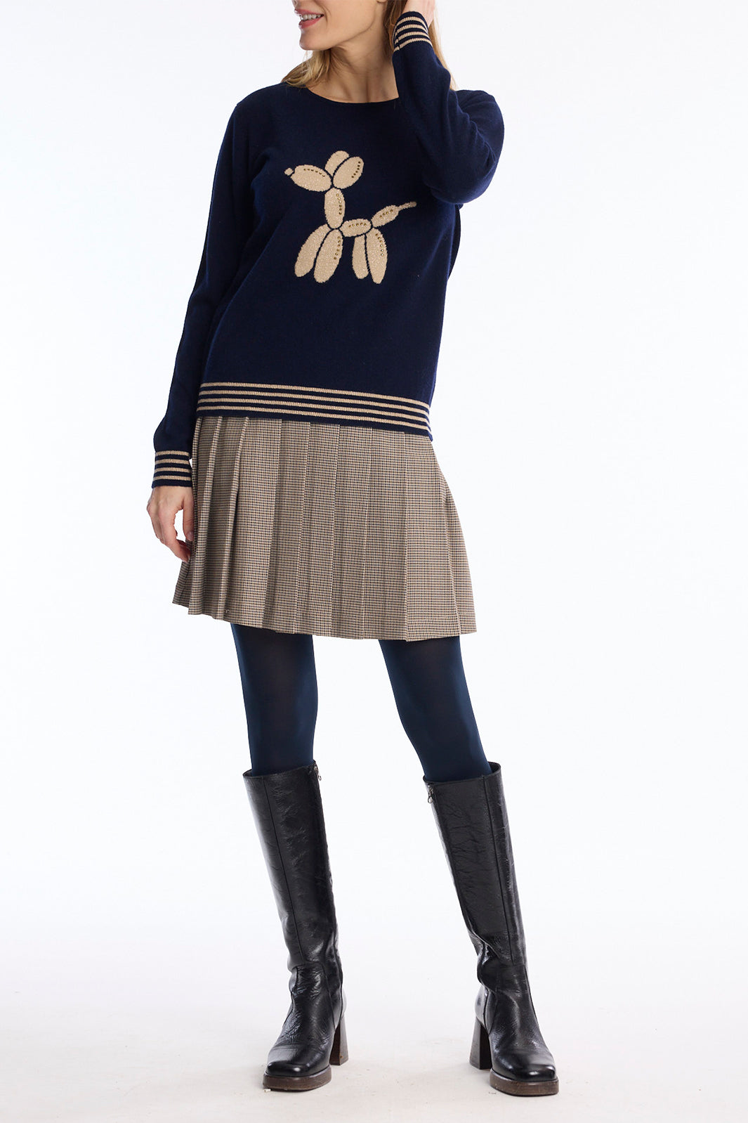 Leo & Ugo HH353 Navy Jumper