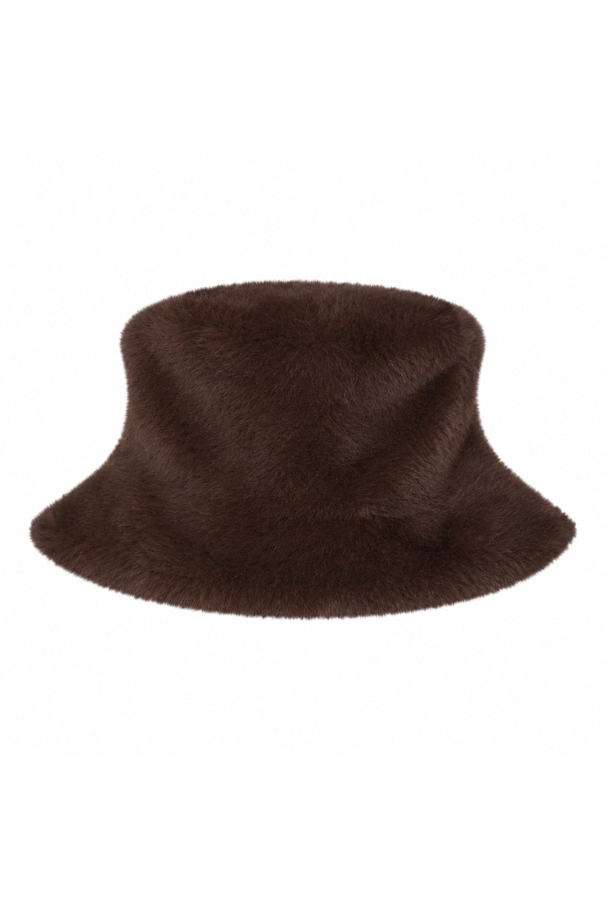 Micha Chocolate Faux Fur Bucket Hat 104-588 4563