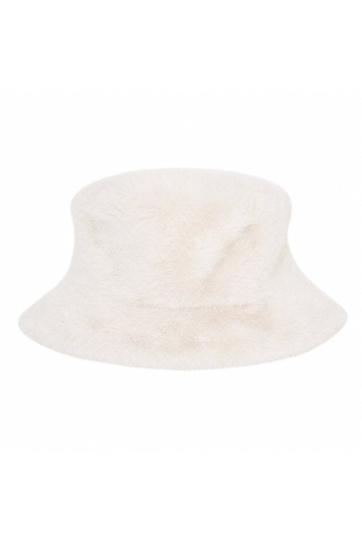 Micha Cream Faux Fur Bucket Hat 104-588 02