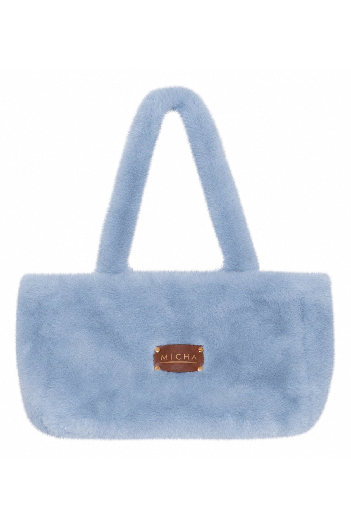 Micha Powder Blue Faux Fur Tote Bag 104-597 5415