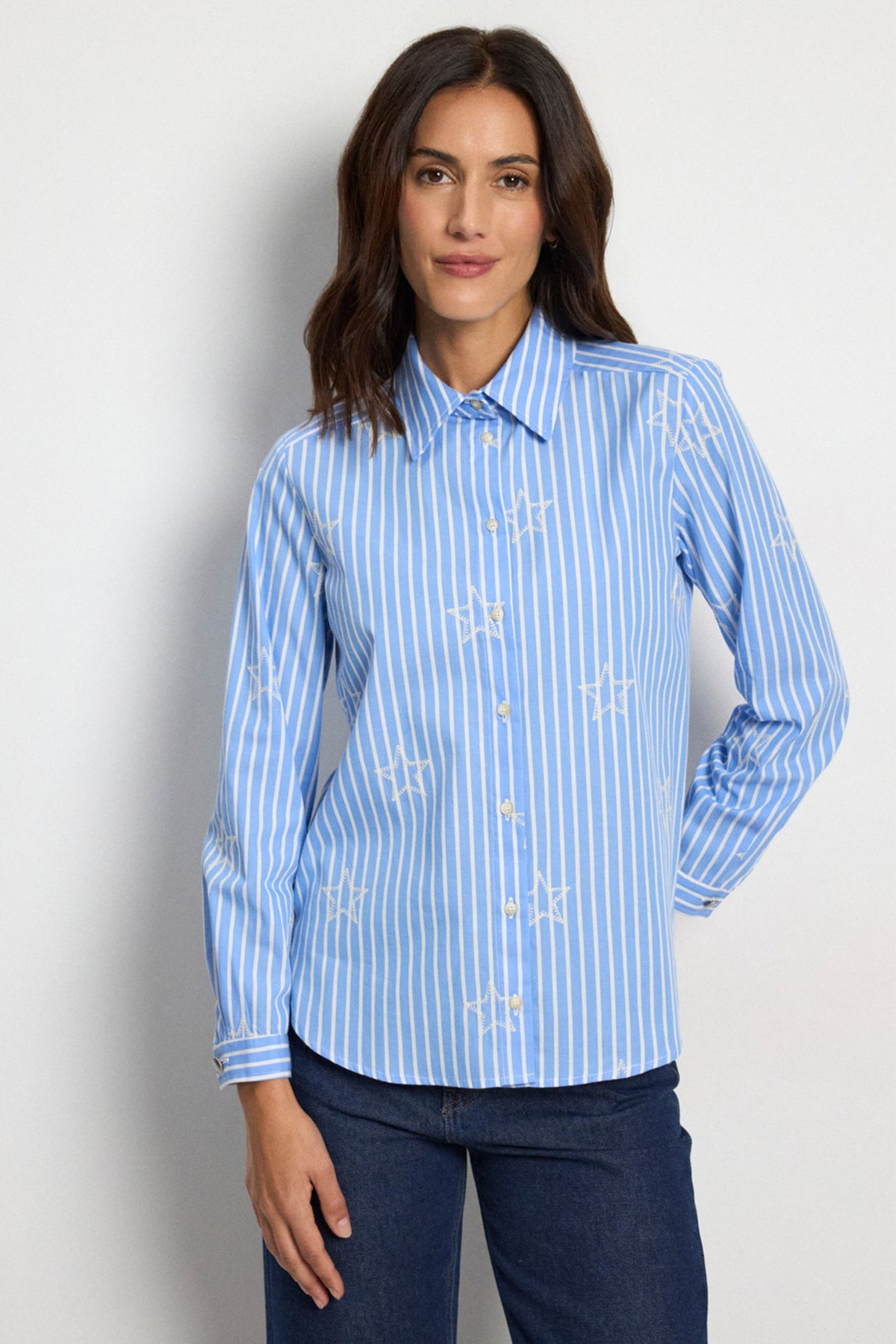 Tinta Adonella Blue Stripe Star Shirt